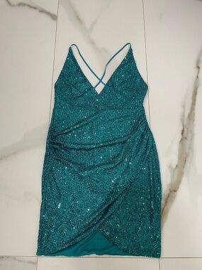 Fashion Nova Teal Swim Top